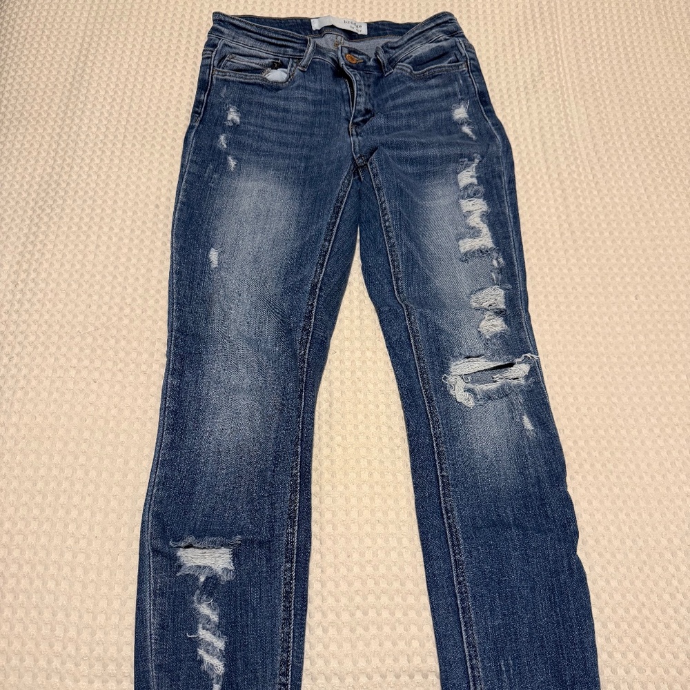 Bridge by gly high rise distressed skinny jean